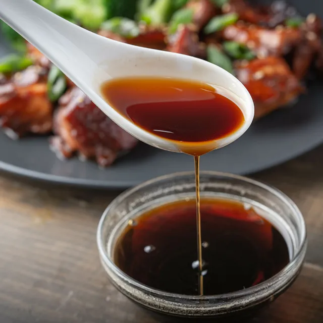 Sauce am Abtropfen
